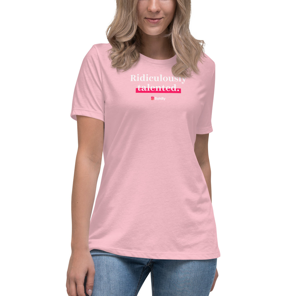 Ladies' Relaxed Fit T-Shirt<br/> (Pink-Line Style)