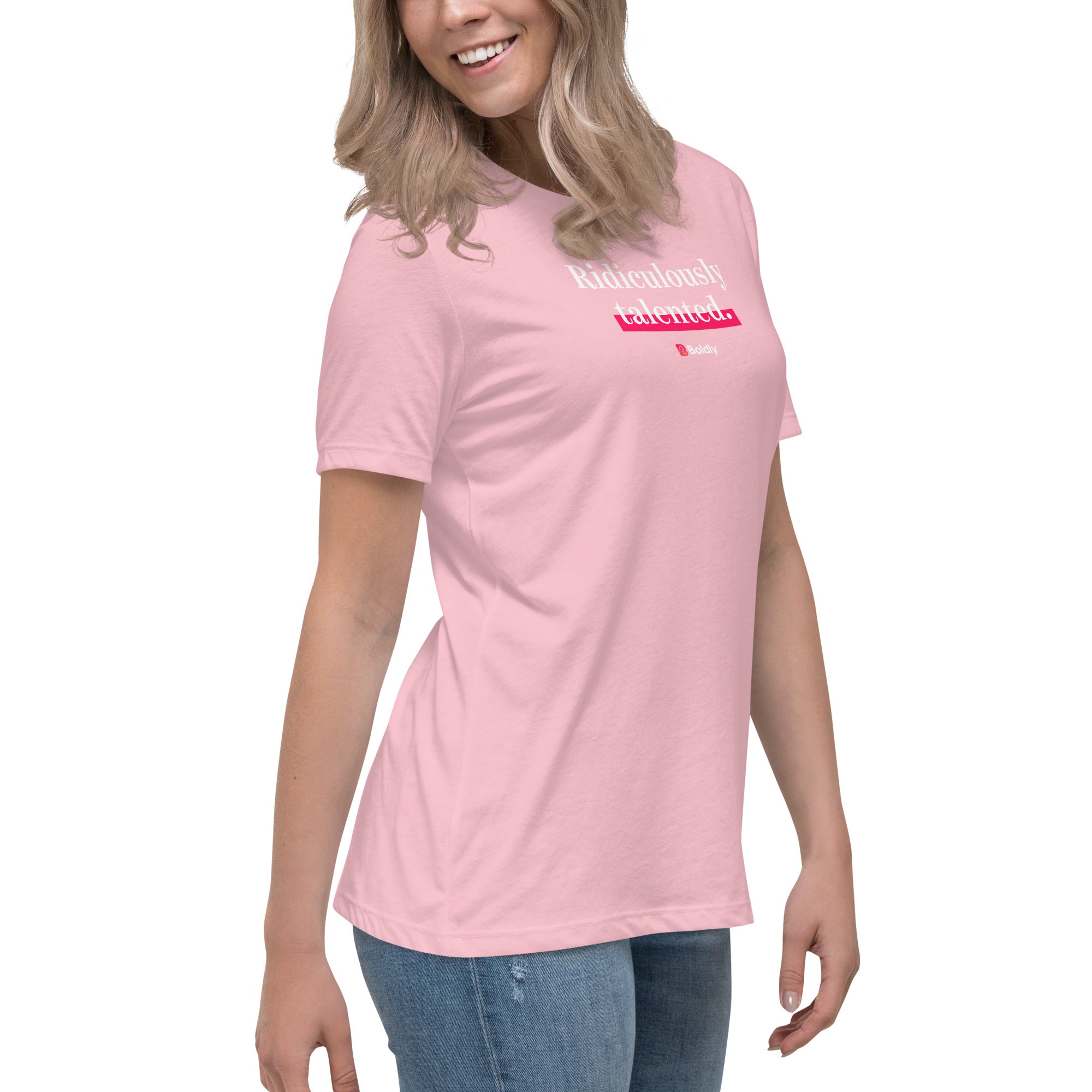 Ladies' Relaxed Fit T-Shirt<br/> (Pink-Line Style)