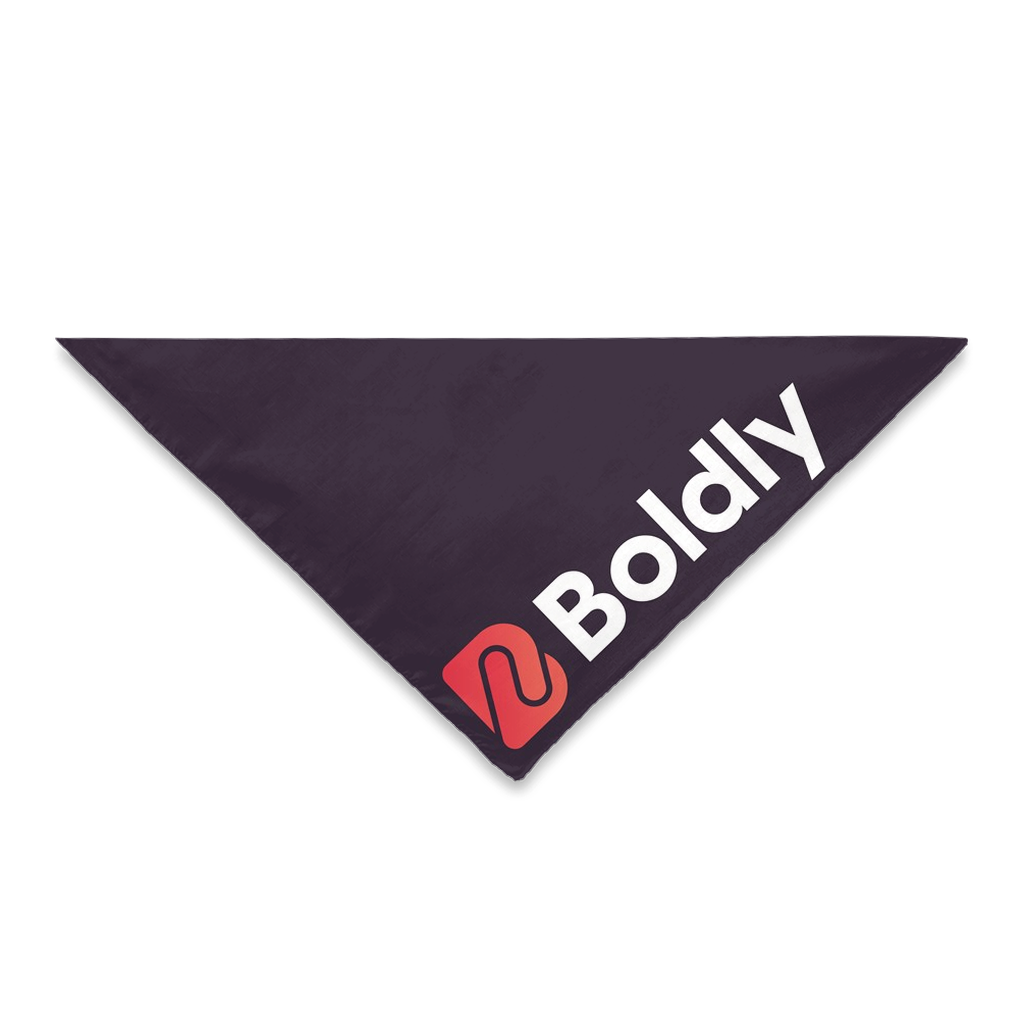 Boldly Pet Bandana - Navy